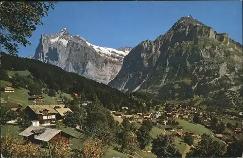 hw00220 Grindelwald Wetterhorn Mettenberg Kategorie. Grindelwald Alte Ansichtskarten