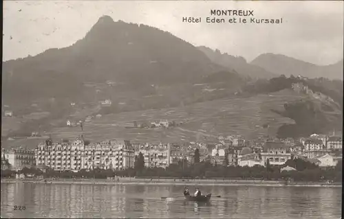 Montreux VD Hotel Eden Boot / Montreux /Bz. Vevey