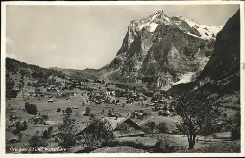 hw00364 Grindelwald Wetterhorn Kategorie. Grindelwald Alte Ansichtskarten