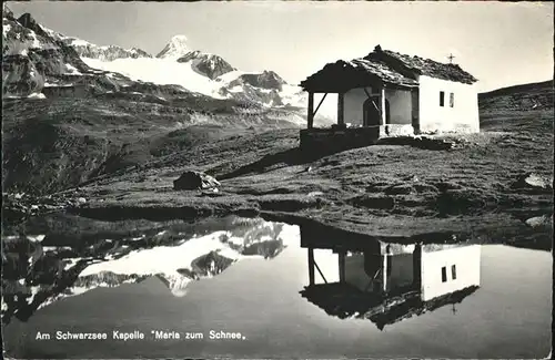 Schwarzsee Sense Kapelle Maria zum Schnee Kat. Schwarzsee