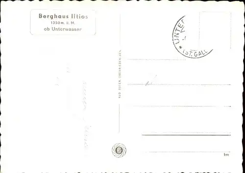 Unterwasser Toggenburg Iltios Kat. Unterwasser