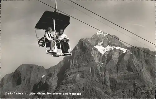 hw00720 Grindelwald First-Bahn
Wetterhorn
Weisshorn Kategorie. Grindelwald Alte Ansichtskarten