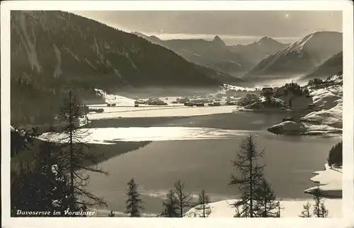 hw00778 Davos GR Davosersee Kategorie. Davos Alte Ansichtskarten