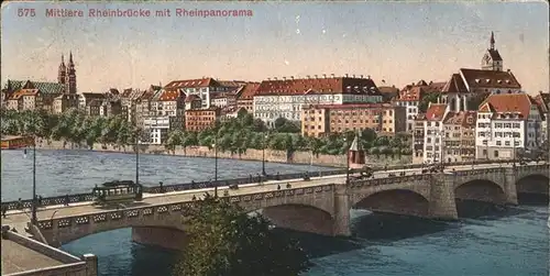 Basel Mittlere Rheinbruecke
Rheinpanorama Kat. Basel