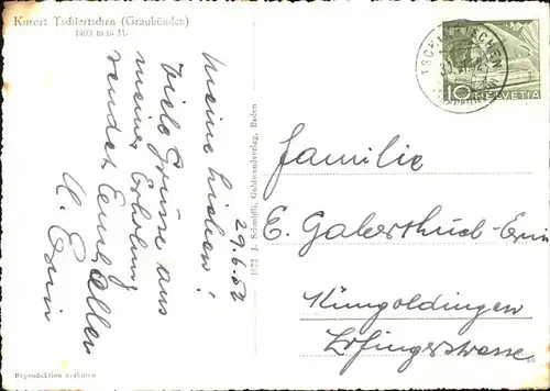 Tschiertschen Panorama Kat. Tschiertschen