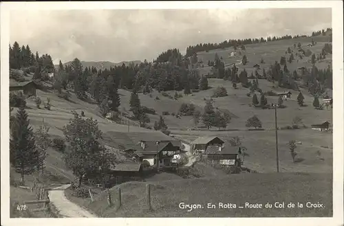 Gryon Route du Col de la Croix Kat. Gryon