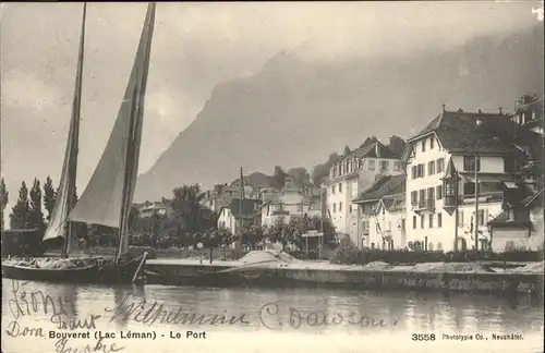 hw01251 Bouveret VS lac Leman Kategorie. Bouveret Alte Ansichtskarten