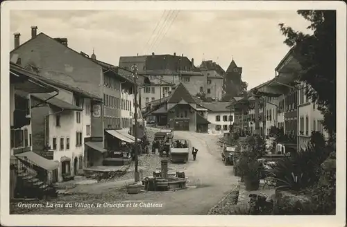 Gruyeres FR Rue du Village Kat. Gruyeres