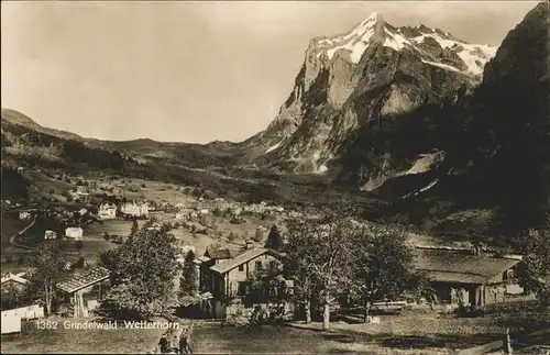 hw01369 Grindelwald Wetterhorn Kategorie. Grindelwald Alte Ansichtskarten