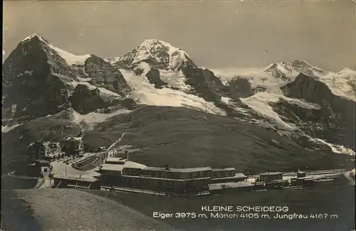 Kleine Scheidegg Interlaken Eiger Moench Jungfrau Kat. Kleine Scheidegg