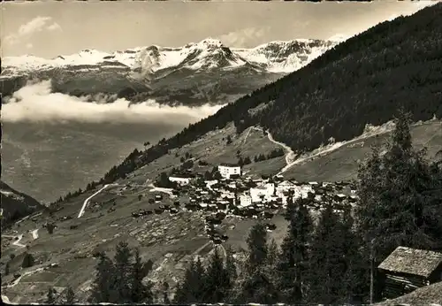 St Luc Panorama Berner Alpen Kat. St Luc