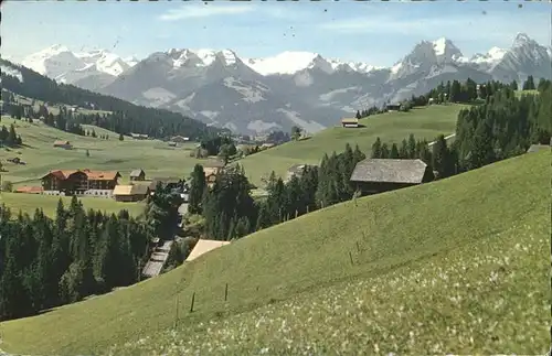 Saanenmoeser Saanen Panorama Oldenhorn Diabletrets Kat. Saanenmoeser