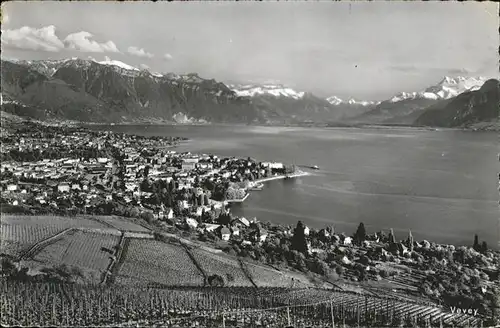 Vevey VD Gesamtansicht Kat. Vevey