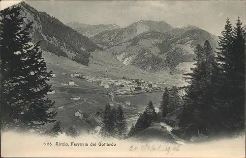 Airolo Ferrovia Gottardo Kat. Airolo