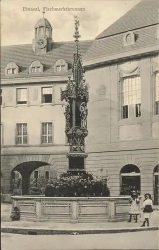 Basel Fischmarktbrunnen Kat. Basel