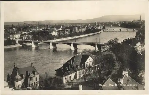 Basel 3 Rheinbruecken Kat. Basel