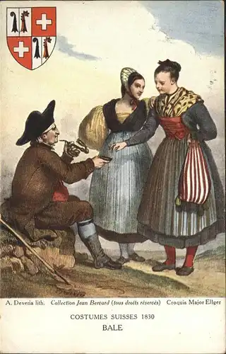 Basel Schweizer Tracht 1830 Kat. Basel