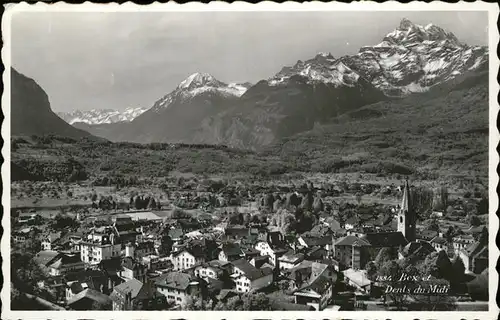 Bex VD Gesamtansicht Dents du Midi / Bex /Bz. Aigle