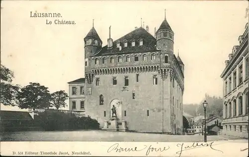 Lausanne VD Chateau / Lausanne /Bz. Lausanne City