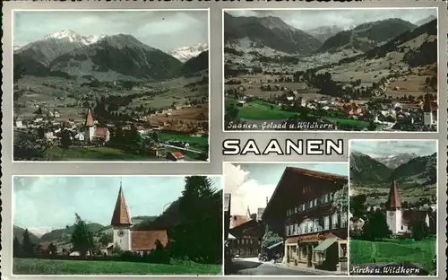 Saanen Kirche Wildhorn  Kat. Saanen