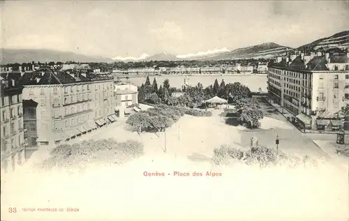 Geneve Place des Alpes Kat. Geneve