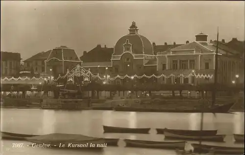 Geneve Kursaal la nuit Kat. Geneve