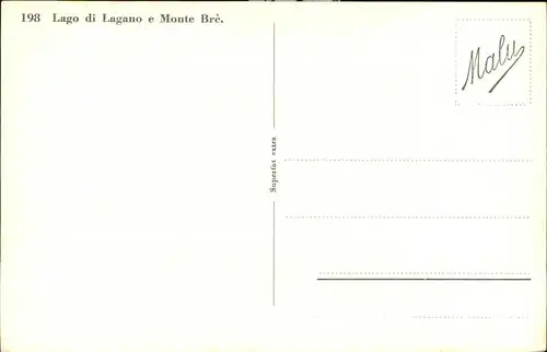 Monte Bre Lugano  Kat. Monte Bre