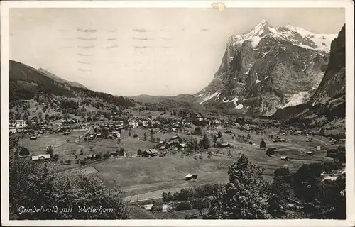 hw02301 Grindelwald Wetterhorn Kategorie. Grindelwald Alte Ansichtskarten