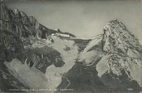 Pilatus Kulm Esel Oberhaupt Bahnlinie Kat. Pilatus Kulm