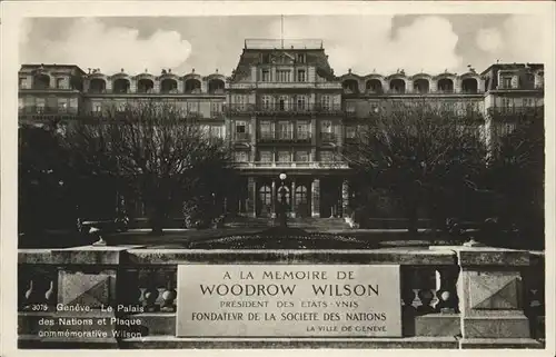 Geneve Woodrow Wilson Kat. Geneve