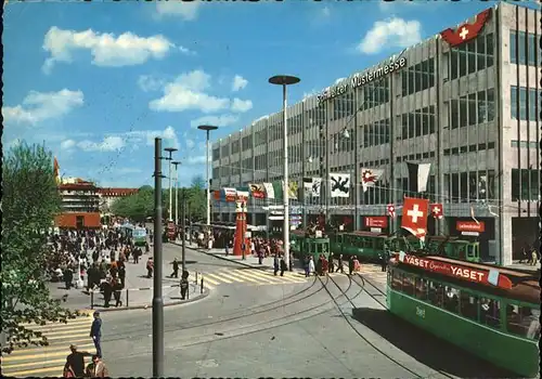 Basel Schweizer Mustermesse  Strassenbahn  Kat. Basel