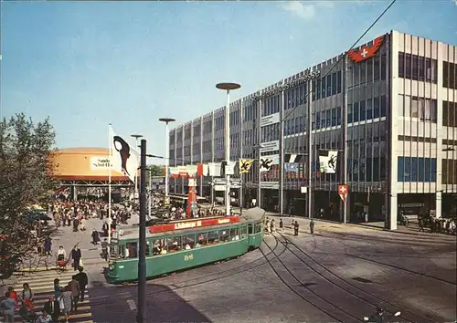 Basel Schweizer Mustermesse Strassenbahn Kat. Basel