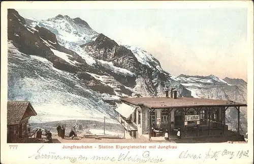 Jungfraubahn Station Eigergletscher Jungfrau  Kat. Jungfrau