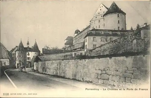 Porrentruy Chateau Porte Franc Kat. Porrentruy