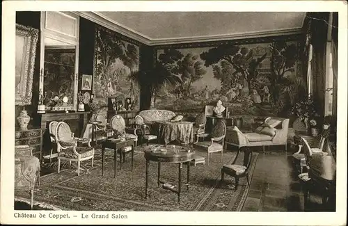 Coppet Chateau Grand Salon Kat. Coppet