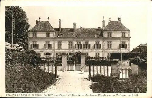 Coppet Chateau Residence Madame Stael Kat. Coppet