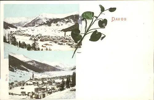 hw03153 Davos GR Blume Kategorie. Davos Alte Ansichtskarten