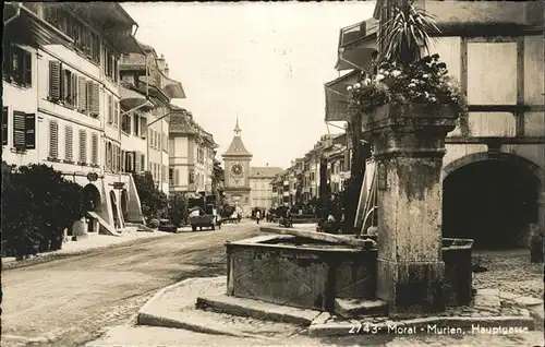 Morat Murten Hauptgasse Brunnen / Murten /Bz. See/Lac