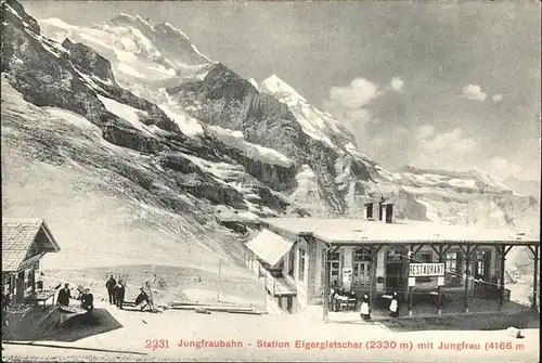 Jungfraubahn Station Eigergletscher Kat. Jungfrau