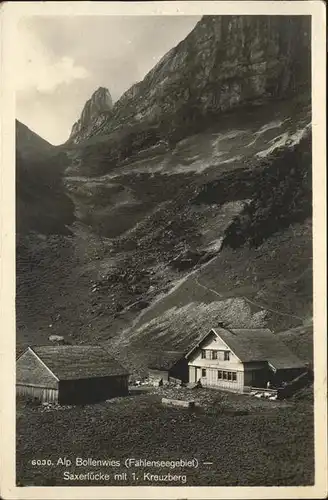 Saxer Luecke Bruelisau Alp Bollenwies Faehlenseegebiet Kreuzberg / Saxer Luecke /Rg. Bruelisau