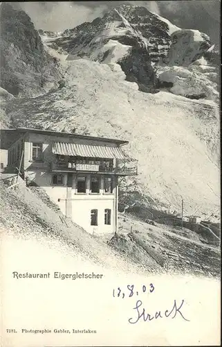 Eigergletscher Restaurant  Kat. Eigergletscher