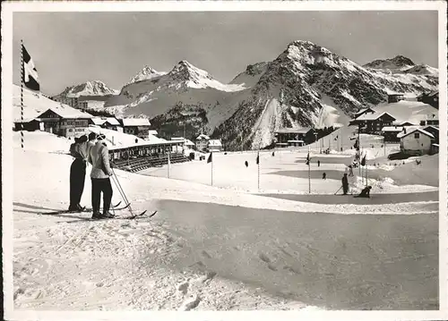 Arosa Eisbahn Schiesshorn Furkahoerner Kat. Arosa