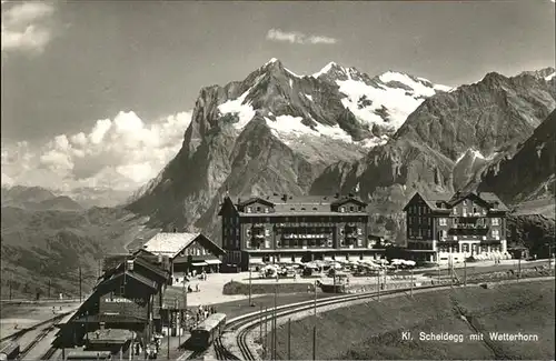 Kleine Scheidegg Wengen Wetterhorn Zug Kat. Scheidegg Kleine