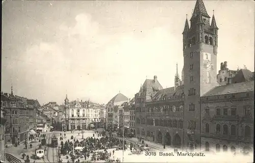 Basel BS Marktplatz Strassenbahn