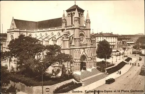 Geneve Eglise Notre Dame Place Cornavin  Kat. Geneve