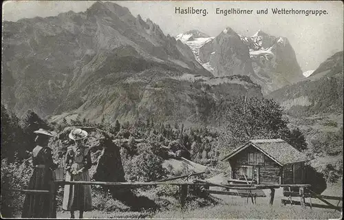 Hasliberg Engelhoerner Wetterhorngruppe  Kat. Meiringen