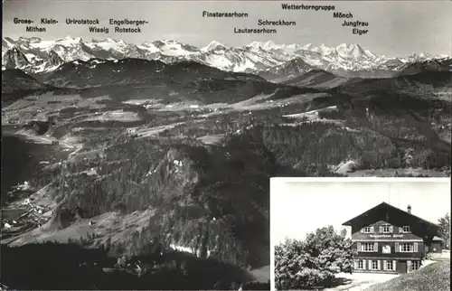 Schreckhorn Wetterhorngruppe Hoernli Kulm Kat. Schreckhorn