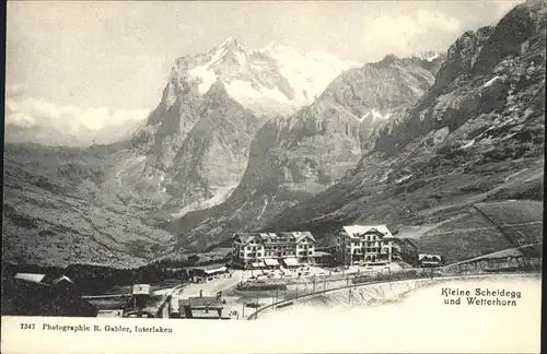 Kleine Scheidegg Wengen Wetterhorn Kat. Scheidegg Kleine