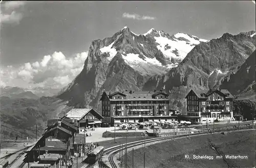 Kleine Scheidegg Wengen Wetterhorn Zug Kat. Scheidegg Kleine