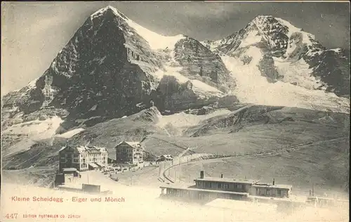 Kleine Scheidegg Wengen Eiger Moench  Kat. Scheidegg Kleine